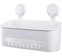 Uten Mensola Doccia con Ventosa, Portaoggetti Bagno Muro, Mensola Doccia Senza Foratura, Può Sopportare 10 kg, Mensola Bagno con Ventosa per Doccia Bagno Cucina, Per Doccia Accessori Shampoo Balsamo