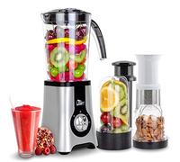 Uten Mini Frullatore Smoothie, 5 in 1 Blender Juicer, Frullatori da Cucina, Mini Blender, Juicer per Frullato, Fucco di Frutta e Verdura, 22.000 Giri/Minuto, 380W, Senza BPA