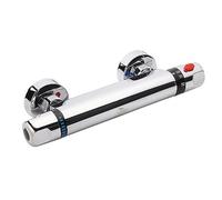 Uten Miscelatore Termostatico Doccia, Design Ergonomico 38°C, Flusso d'acqua Sicuro e Confortevole, Controllo Della Temperatura Estremo (0-50°C), Rubinetto Doccia in Puro Ottone