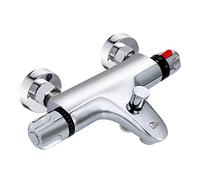 Uten Miscelatore Termostatico per Vasca-Doccia, Valvola Di Miscelazione con Controllo della Temperatura, Rubinetto in Puro Ottone