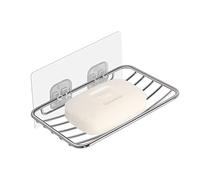 Uten Portasapone in Acciaio Inossidabile, Montaggio a Parete, Senza Perforazioni, Senza Danni alla Parete e allo Specchi, Portasapone Autoadesivo per Doccia, Bagno