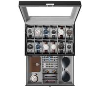 Uten Scatola per orologi a doppio strato (Per 12 orologi)…