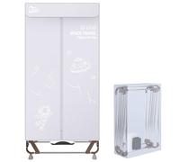 Uten Wäschetrockner Asciugatrice Pieghevole Nessuna Installazione, 1500W Asciugatrice Elettrica Portatile con Riduzione del Rumore per Dormitori Familiari, Alta Capacità Facile da Riporre