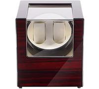Uten watch winder Scatola orologio a carica automatica in legno per 2 orologi da polso