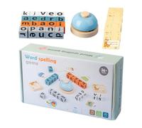 Utensi - Puzzle scorrevole ' , lettera giocattolo cognizione, base robusta in compensato, pensiero logico creativo, riconoscimento delle forme, per asilo, compleanno, festa dei bambini
