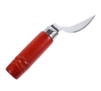 Utensile Apri Cocco in Acciaio Inox con Manico Legno Rosso