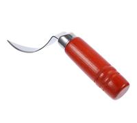 Utensile Apri Cocco in Acciaio Inox con Manico Rosso