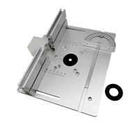 Utensile Ausiliario For Fresatrice For Legno Con Piastra For Inserimento Da Tavolo For, Calibro For Mitra, Argento Centratura Di Precisione