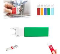 Utensile Colorato per Infilare Il Filo nella Macchina da Cucire, Infila-Ago Automatico per Macchine da Cucire, Pratico Ausilio L'ago per Le Riparazioni Quotidiane di Abiti Universale(Green)