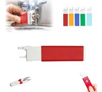 Utensile Colorato per Infilare Il Filo nella Macchina da Cucire, Infila-Ago Automatico per Macchine da Cucire, Pratico Ausilio L'ago per Le Riparazioni Quotidiane di Abiti Universale(Red)