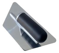 Utensile con manico da 9"X4" for finitura cemento Acciaio inossidabile placcato oro/argento Lega leggera Montaggio Gomma morbida(Silver,C)