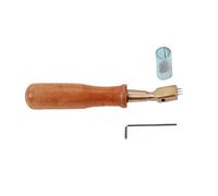 Utensile D57 a Testa Curva per Accordatura Pianoforte con Manico | Set con Impugnatura in Legno Duro, Allineamento Regolabile degli Aghi, Chiave e Punte, per Banco e Interventi Sul Posto