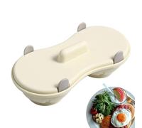 Utensile da cucina a due cavità per forno a microonde | Macchina per uova in camicia a microonde per professionisti impegnati appassionati di fitness casa appartamento ufficio