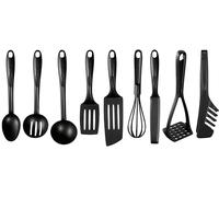 UTENSILE DA CUCINA TEFAL K001S9 - nylon e fibra di vetro, nero, 9 pezzi, 220 °C