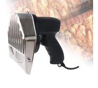 Utensile da Taglio Elettrico Professionale per giroscopio, Lame Lisce e seghettate per affettare la Carne, Regolabile per Macchina e Macchina per Kebab (Onda cablata)