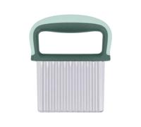 Utensile da Taglio Ondulato 9 x 14 x 11cm Tagliapatate per Verdure con Lama in Acciaio Inossidabile, Tritatutto Ondulato per Carote, Patate e Frutta(Verde)