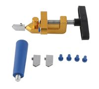 Utensile da taglio per vetro 2 in 1, tagliavetro e pinza da corsa con 2 ruote da taglio per piastrelle da 3 mm-15 mm, mosaico a specchio, carburo di tungsteno e lega di alluminio