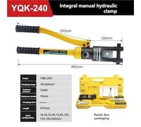 Utensile di crimpatura idraulico manuale, Pinze Idrauliche Manuali Yqk-70-120-240-300, Pinza Crimpatrice Con Becco In Rame E Alluminio, Integrale, Filo For Elettricisti(YQK-240)