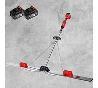 Utensile elettrico per la finitura del calcestruzzo con piastra in acciaio inox da 150/180/200 cm, frequenza di vibrazione a 9 velocità, incluse 2 batterie ricaricabili da 25000 mA 2batteries-2.0m