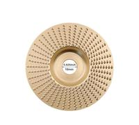 Utensile for mola for legno, disco abrasivo in carburo di tungsteno da 125 mm for smerigliatrice angolare, progetti fai te intaglio e rifinitura del(1PC(Flat) Gold)