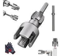 Utensile Integrato per Filettatura Interna ed Esterna di Tubi, Kit per Filettatura di Tubi in PVC Compatibile con Trapano Elettrico (3/4")