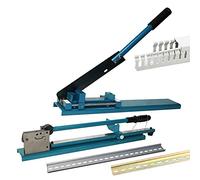 Utensile manuale della taglierina della guida di DIN, macchina di taglio della canalina del banco, doppia scanalatura con righello, taglierina per guida in alluminio scanalato