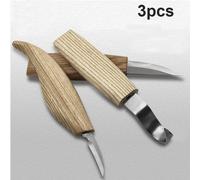 Utensile manuale per taglierina per intaglio del legno Set da 5 pezzi Scalpello a mano Coltello per intaglio del legno fai-da-te Coltelli per trucioli Strumento artigianale per intaglio del legno