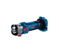 Bosch Professional 18V System Fresatrice a batt. GCU 18V-30 (mot.brushless 30.000 giri/min,incl. 3 pinze, adattatore aspir.,1 fresa elicoidale 1/8" e 1 punta multifun. 1/8", senza batt./caricabatt.)