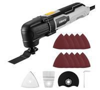 Utensile Multifunzione Oscillante: DEKOPRO 300W Strumento Oscillante Kit 3000-22000OPM Elettro Multiutensile a Fili, 6 Velocità Regolabili, 3° Angolo di Oscillazione, per Legno, Plastica e Metallo