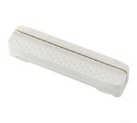 Utensile per affettare frutta in ABS e TPE per pomodori e uva per ciliegie, con tagli uniformi e guida di sicurezza per la lama (bianco porcellana)