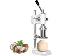 Utensile per aprire noci di cocco, perforatrice verticale manuale con manico a leva e base di fusione, per noci di cocco tenere, casa, succhi di frutta, negozio di frutta e uso commerciale
