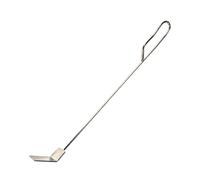 Utensile per ceneri di carbone, pulitore in acciaio con lungo, rastrello per cenere per barbecue, braciere, stufe a legna, barbecue a caldaia, giardino e cortile
