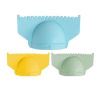 Utensile per cucire i bordi e la lavorazione del bordo arricciato, 3/4 mm, con guida per il pollice, 3 pezzi, righello multifunzione per cucire a mano