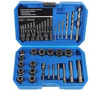 Utensile per Cuscinetti e Boccole Estrattore Kit di utensili manuali per estrattori di viti danneggiate, estrattori di dadi e bulloni, 26 pezzi/set, strumento di riparazione auto cilindro e boccole(A)