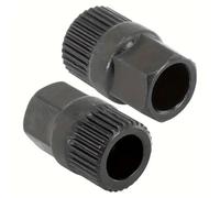 Utensile per Cuscinetti e Boccole Estrattore Strum Strumento di rimozione della puleggia del generatore esagonale a 33 denti ruota libera frizione dell'alternatore universale(02)