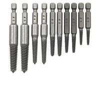 Utensile per Cuscinetti e Boccole Estrattore Utens Cacciavite estrattore per viti a testa rotta con gambo esagonale da 10 pezzi per estrarre il set di utensili per trapano elettrico(10pcs)