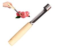 Utensile per distruggere le pere in acciaio inox, multifunzione snocciolatore da cucina con manico in legno per frutta taglio insalata