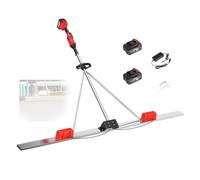 Utensile per Finitura Calcestruzzo,48V Brushless,2 m Lama Inox,9 Velocità | Batteria a Lunga Durata,Ricarica Rapida,Lavoro Senza Cavi,Meno Interruzioni nei Cantieri(2m)