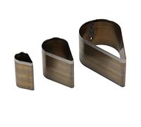 Utensile per fustellatura in pelle, fustelle in acciaio per artigianato in pelle fai-da-te, strumenti per punzonatura a forma di stella a cinque punte Droplet Heart Sd, anguilla (Droplet Shape)