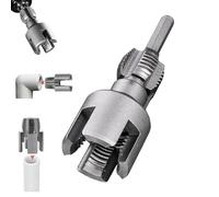 Utensile per il taglio della filettatura interna ed esterna di tubi 2 in 1 aggiornato, strumento per il taglio della filettatura e la riparazione di bulloni angolari (1/2inch,1PC)