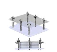 Utensile per la pressa per carte da gioco, levigatrice per restauro carte, correzione per carte da gioco | Contenitore per carte collezionabili in acrilico trasparente, strumento di ricostruzione