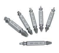 Utensile per l'Installazione Boccola 6 pezzi estrattore di viti danneggiate facile da estrarre set trapani per rimozione prigionieri bullone kit strumenti la riparazione teste rotte cilindro e boccole