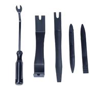 Utensile per l'Installazione Boccola Kit di rimozione delle finiture interne dell'auto da 5/4 pezzi, leva di rimozione antigraffio per pannelli porta Strumento di Rimozione della(5 Pcs Black)