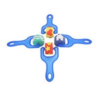 Utensile per pittura fai da te per bambini con impugnatura in plastica EVA Spugna per pennello per progetti artistici per bambini (HM-011-4 Blue Hand)