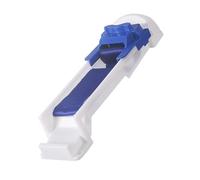 Utensile per rollare verdure con cinghia guidata e montaggio a pressione | Corpo blu e bianco, rotolamento guidato degli ingredienti, strumento dedicato per la preparazione di alimenti a strati e