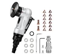 Utensile per smussatura pneumatico portatile Pneumatic Chamfering Tool Handheld, Mini Aluminium Alloy Air-Powered Chamfering Machine Trimming, 45° Arc Corner With 1/4 Inch Air Inlet For Metal Wood Deb