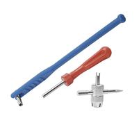 Utensile per Stelo Valvola Pneumatico,Chiave per Installazione - Kit 3 Pezzi Estrattore Stelo Valvola | per Auto Camion SUV Veicoli Rimorchio Bicicletta Moto ATV Attrezzature Agricole Officina Garage