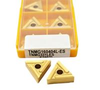 Utensile Per Tornio In Carburo Cementato Con Lama Girevole Durevole Da 10 Pezzi(TNMG160404L KT6020)
