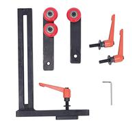 Utensile per tornio in ghisa PolyGen, una staffa fissa per tornio per legno regolabile in altezza con morsetto da 8-180 mm per torni a letto diviso, funziona come telaio centrale