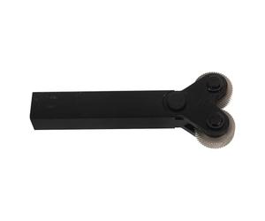 Utensile per Tornio Metallo a Doppia Ruota per Godrone | Acciaio Nero, Diametro Esterno 26mm e Interno 8mm, Angolo Texture 60° per Rame e Alluminio
